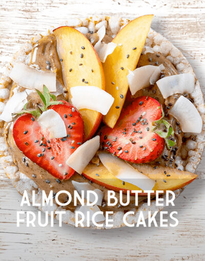 Almond Buttet Fruit Rice Cakes