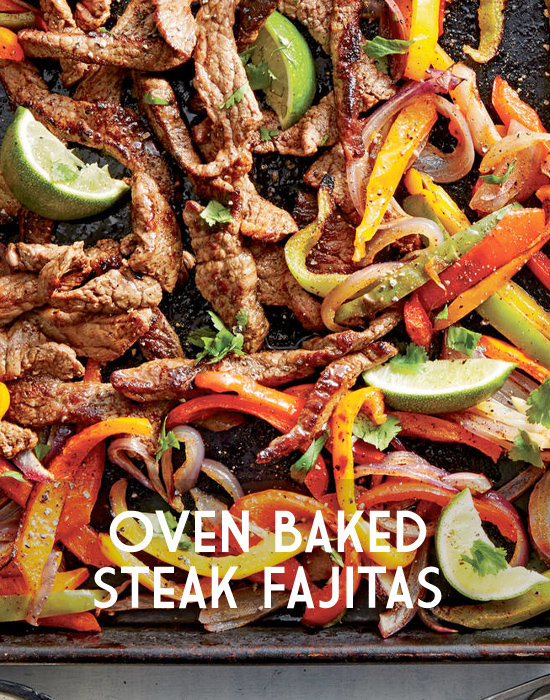 Oven Baked Steak Fajitas