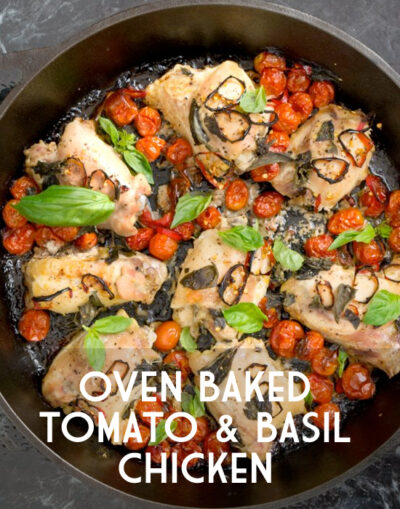 Oven Baked Tomato Basil Chicken