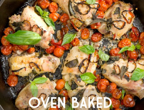 Oven Baked Tomato Basil Chicken