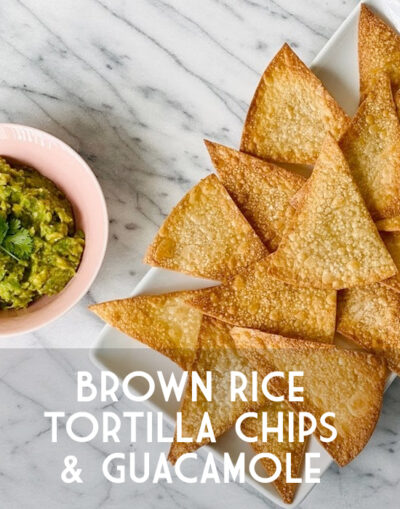 Brown Rice Tortilla Chips & Guacamole