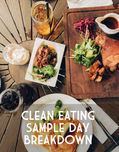 30 Day to Clean Eating Challenge Sample Day Breakdown