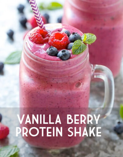 Vanilla Berry Protein Shake