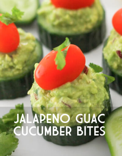 Jalapeño Guacamole Cucumber Bites